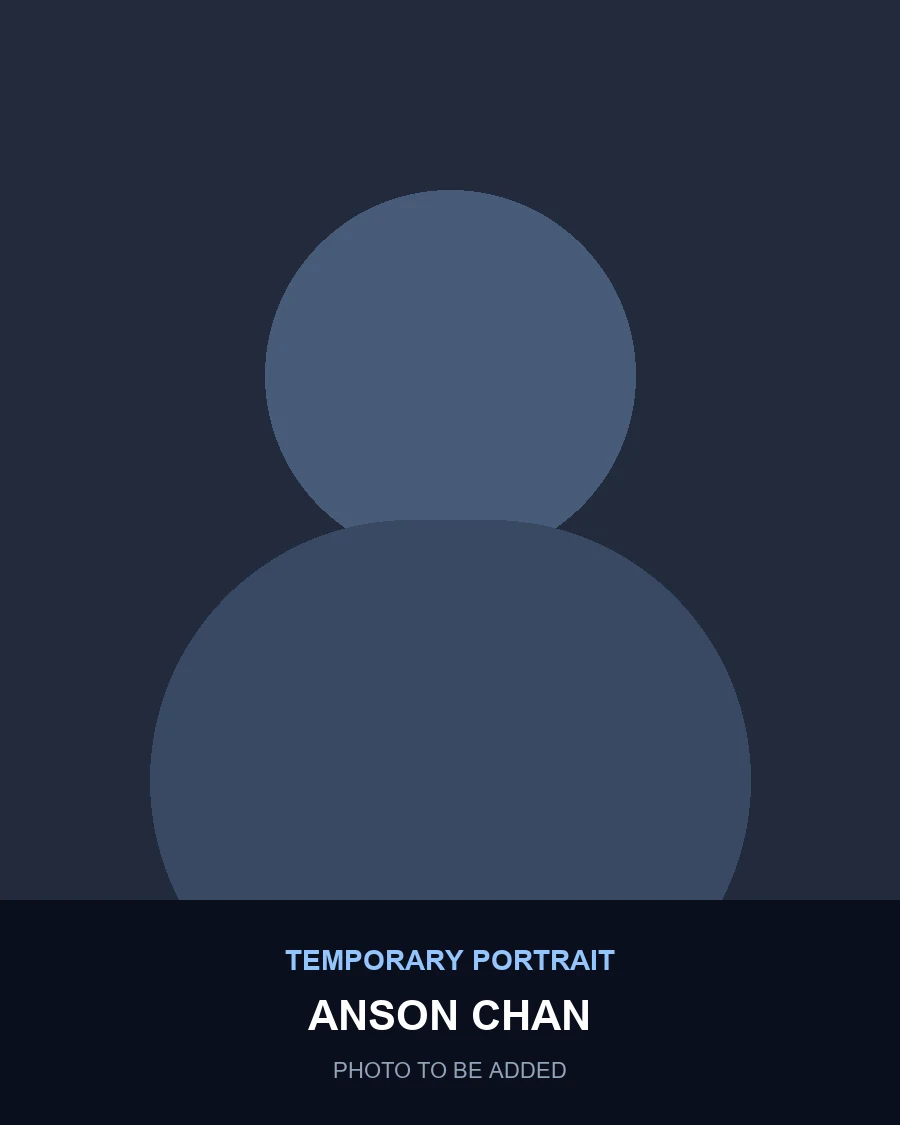Portrait of Anson Chan, co-founder and product lead at ESAT Camp